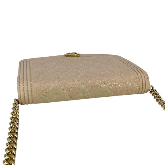 CHANEL Caviar Quilted Boy Wallet On Chain WOC Bag - Picture 7 of 12